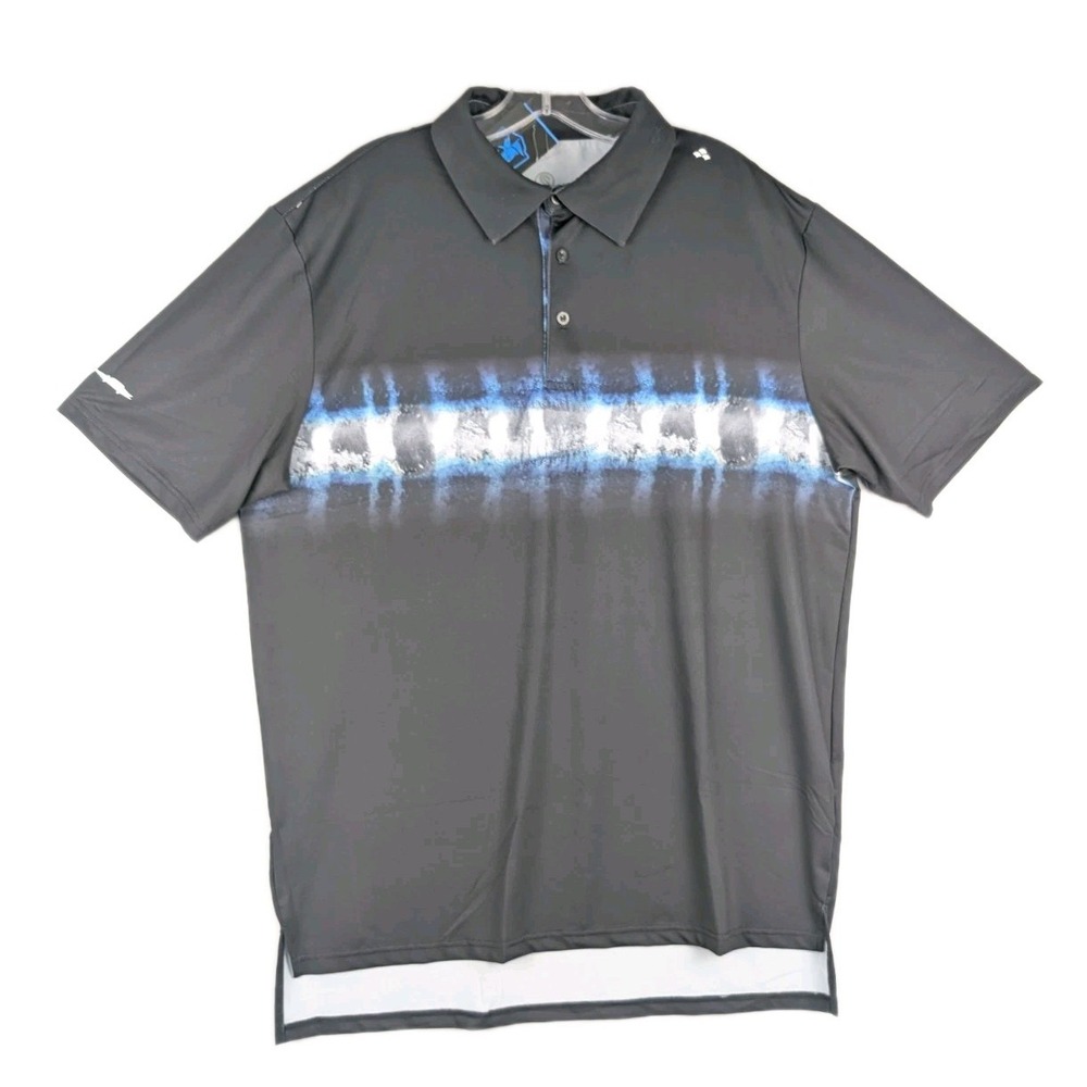 Scales Polo Shirt Mens Large Lightweight Stretch Quick Dry New